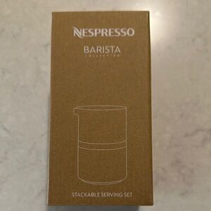 NEW Nespresso Barista Collection Stackable Serving Set